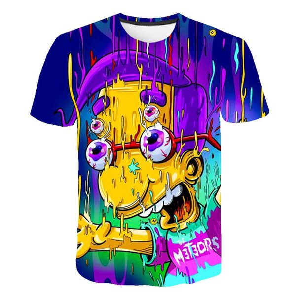 

new simpson men 3d anime o-neckmens cool male clothing 3d print shirts oversized funny humor men clothing
