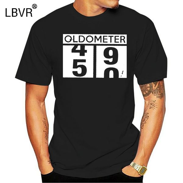 

oldometer 49 50 50th birthday gift vintage men black t-shirt s-5xl