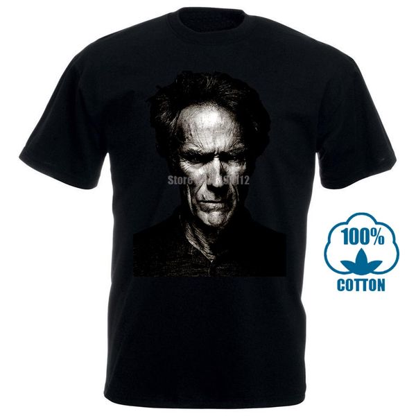 

клинт иствуд футболка новый мужчины черный или темно-серый рубашка s для 3xl манко blondie рукавом футболки моды