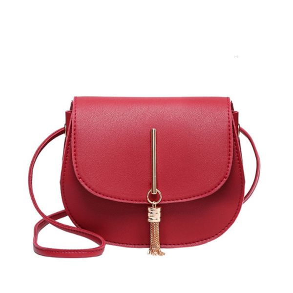 

fashion mini sling bag female tassel solid pu leather shoulder handbag women