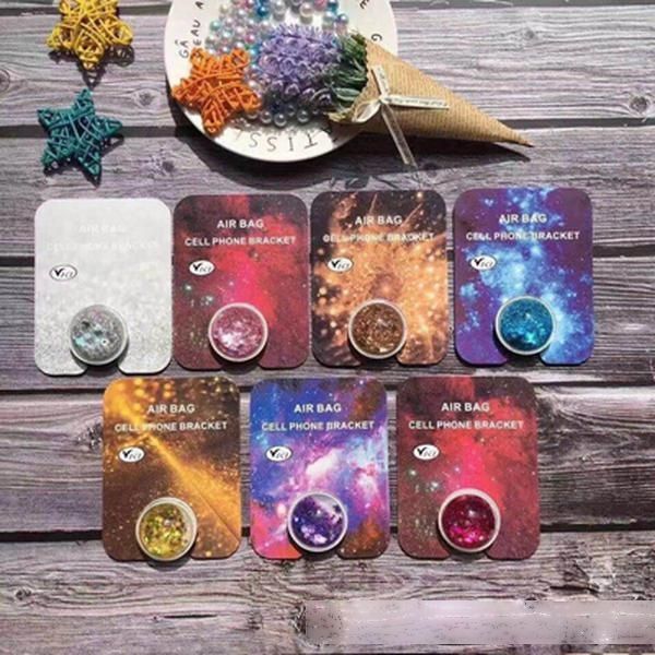 

liquid oil glitter expanding holder new universal air bag grip phone mount 3d quickstand snap stand bracket