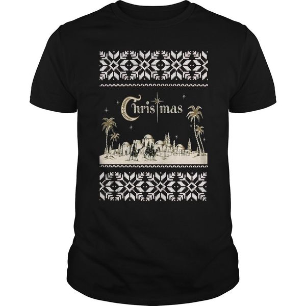 

funny men t shirt women novelty tshirt retro religious christian christmas nativity scene cool t-shirt