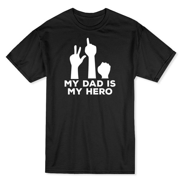 

my dad is my hero cool father day men's t-shirtsummer new tee printmen t-shirt top