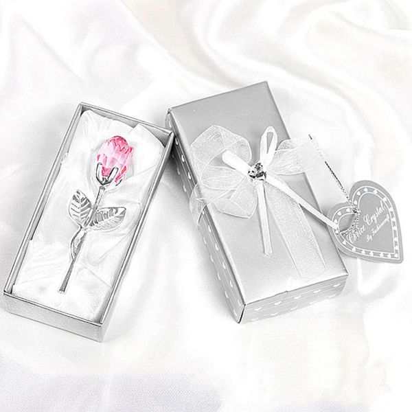 

artificial rose valentine's day flower lovers crystal rose wedding gifts small gift festive party favors supplies flowerst