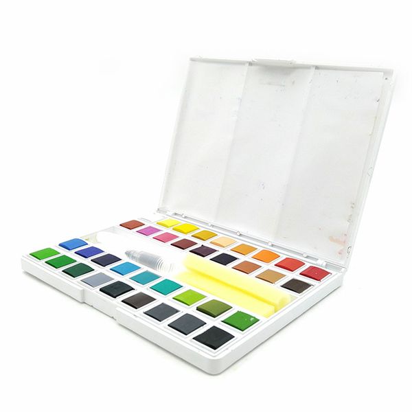 

акварельные краски set 24 / 36colors твердая акварель cake вода цвета красящего пигмента acuarelas profesionales пигмент art supplies