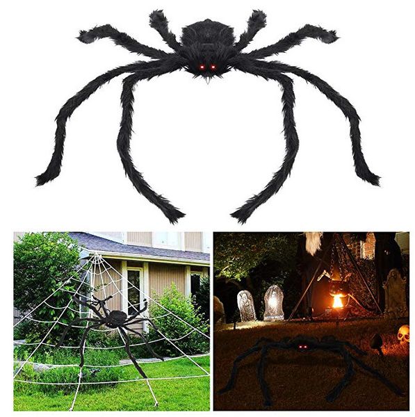 

halloween decorations simulation of a spider bar decoration props bar decoration props halloween home decor costumes fluffy black spider