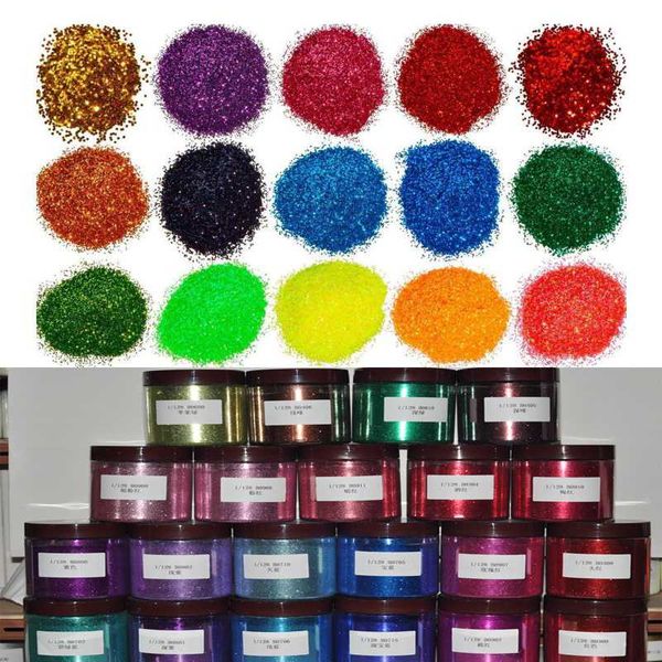 

lowest 50g fine glitter powder .008" starry nail glitter powder holographic laser glitters dust manicure nail art decorations, Silver;gold