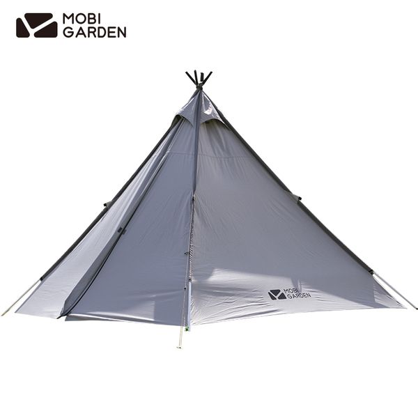 

tents and shelters mobigarden pyramid tent villa tower sunscreen uv40+ pu5000 w/r family outdoor rain proof waterproof camping nx20561003