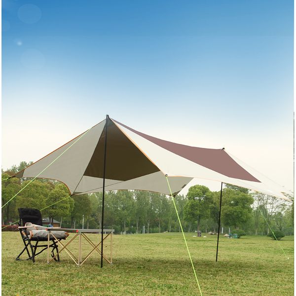 

tents and shelters outdoor rainproof canopy enlarged thickened tent camping shade pergola large gazebo beach picnic sun shelter