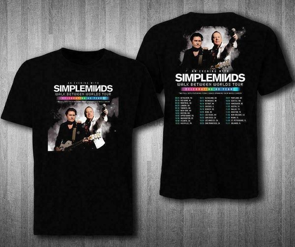 

new simple minds walk between worlds tour 2018 2 side shirt usa size s-xxxl zm1