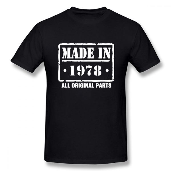

made in 1978 new funny t shirt men short sleeves hip hop oversized o-neck cotton t shirts