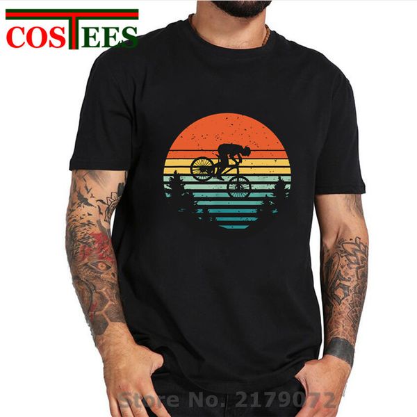 

vintage downhill mountain bike t shirt men retro mtb biker t-shirt mtb rider tshirt short sleeved crew neck tee shirt casual tee