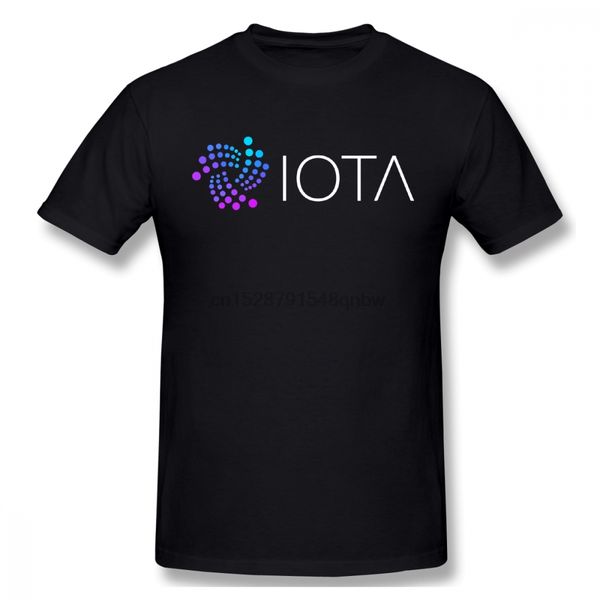 

iota coin cryptocurrency men t shirt popular leisure oversize cotton crewneck short sleeve clothes for men