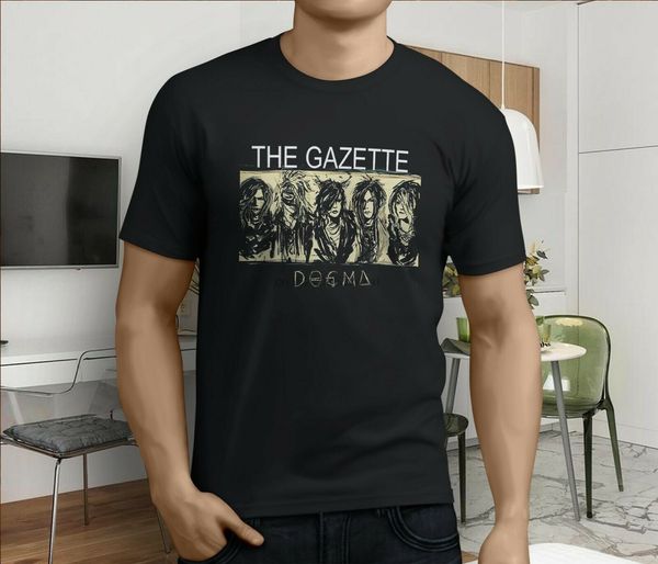 

новая догма the gazette design music tour mens black t-shirt размер s-3xl