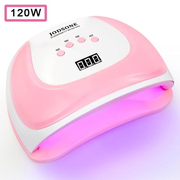 

nail dryers 120w uv led lamp dryer for manicure 54/36/18pcs light bead nails design art tools