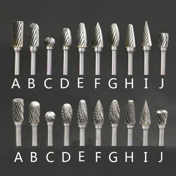 

power tool sets grinding head rotary file abrasive steel milling cutter carbide tungsten carpentry carved knife hand tools