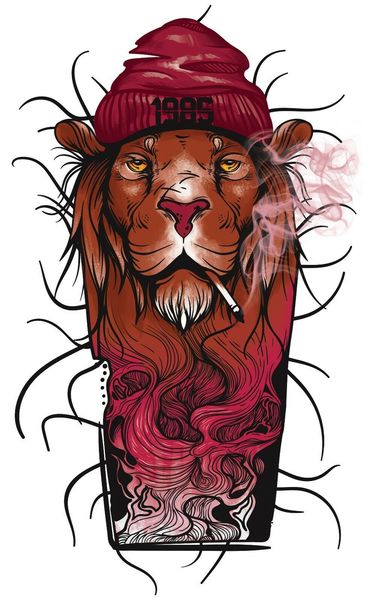

fashion 1985 lion in cap on white tee shirt birthday gift tee shirt