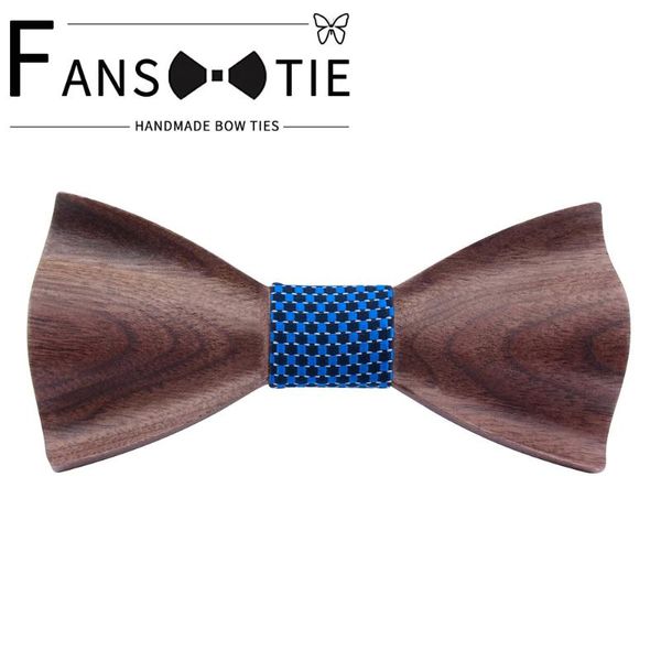 

neck ties 2021 handmade adjustable 3d wooden bow tie sliver bule wood bowtie for men wedding party neckwear cravat accessories, Blue;purple