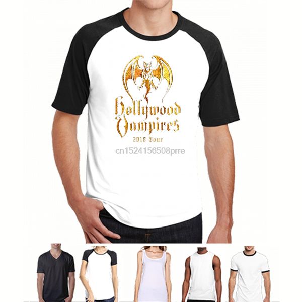 

new hollywood vampires tour 2018 t-shirt black size s-2xl