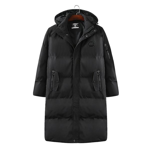 

men's down & parkas 10xl 9xl 8xl plus size winter jacket casual coat overcoat man jackets fabric cotton-padded clothes, Black