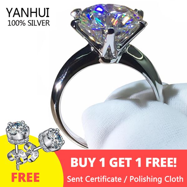 

cluster rings sell at a loss have certificate silver 925 ring 18k white gold pt natural 2.0ct zirconia gemstone wedding for women, Golden;silver