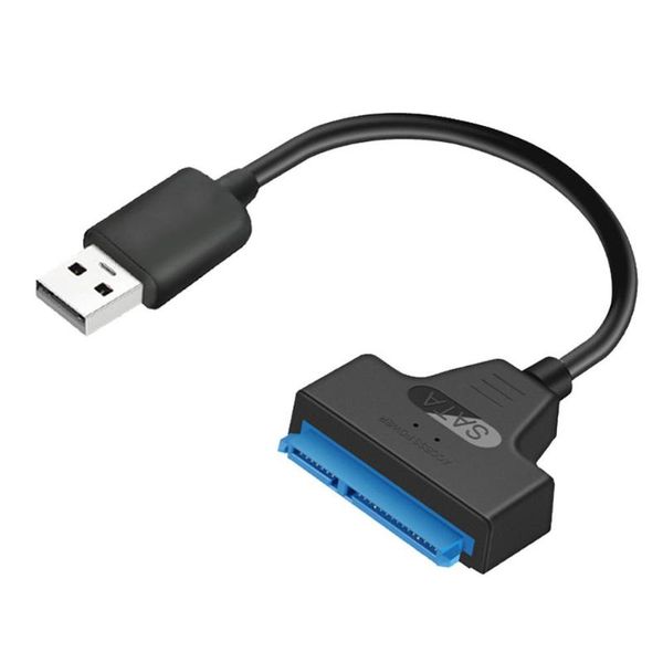 

computer cables & connectors usb 2.0 to sata 22pin adapter copper wire core and abs cable hdd ssd external hard drive converter apply 2.5 in