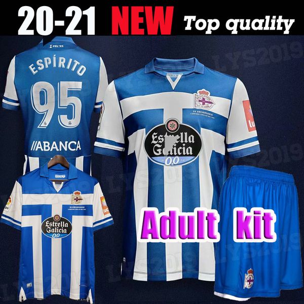 

man kits 2020 2021 deportivo la coruna soccer home jerseys 20 21 la coruna green rober pier exposito diego rolan cartabia football shirt, Black