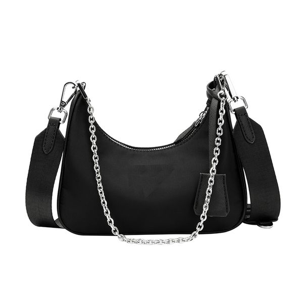 

new design bag bag fashion brand newbag555 for chain wholesale cross-body nylon women metal famous arrival nylon pouch with handbag dic elta, Red;black