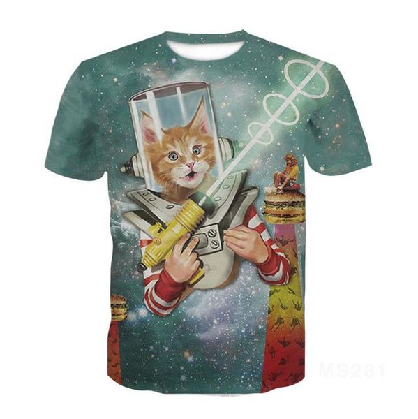 

cat ragdoll half sleeve pet 3d print shirts humor hentai horror men clothing