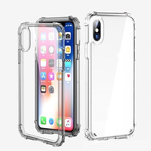 

wholesale fashion shockproof bumper transparent silicone phone case for iphone 11 x xs xr xs max 8 7 6 6s plus clear protection back cover-4