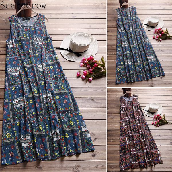 

plus size dress one piece printed sleeveless dress vintage maxi dresses for women goth plus size clothing for women, Black;gray