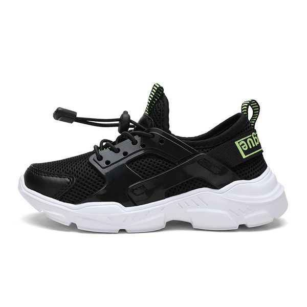 

autumn kids shoes children sneakers blades soles child running walking tennis sneakers tenis infantil teenagers boys sport shoes, Black