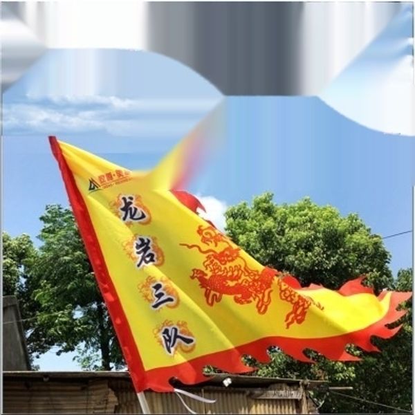 

античная вывеска вино чайного гу dongqi вывеска треугольник дракона древняя война реклама выступление флаг флаг fmji6