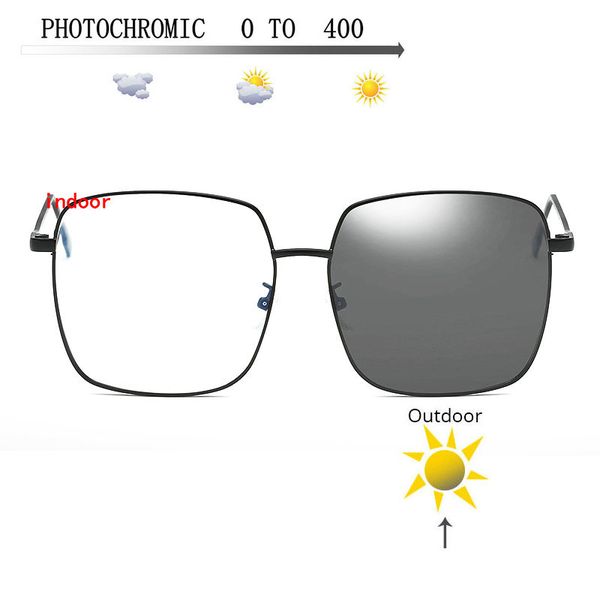 

new retro transition sunglasses sun pchromic glasses men finished glasses myopia optical computer frame fml, Silver