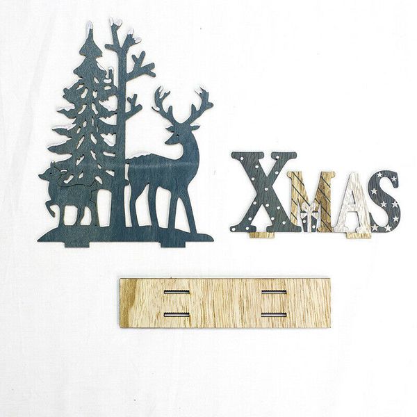 

wood elk trees christmas xmas decoration living room table ornament gift new christmas tree ers