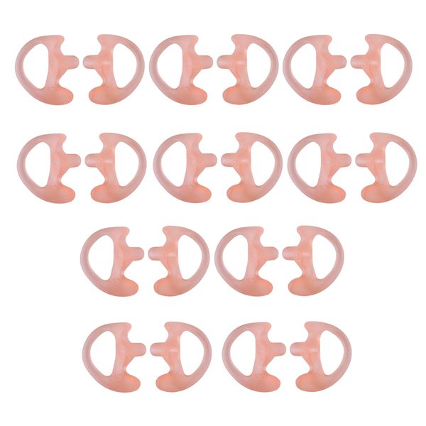

10pairs silicone soft ear bud for covert acoustic tube earpiece for two-way radio m pink