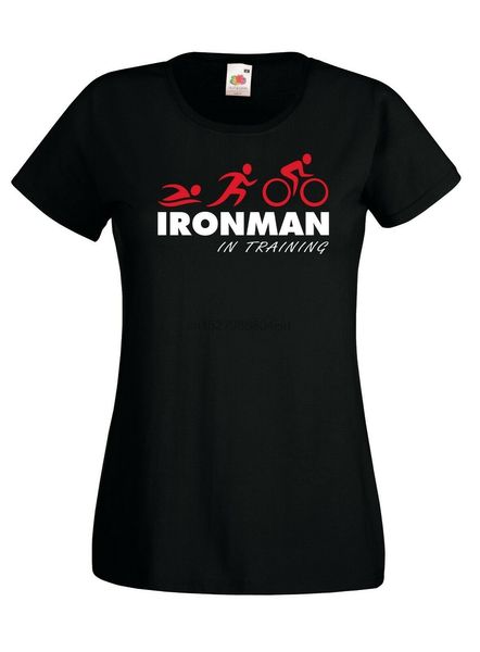 

ladies ironman in training t-shirt - womens triathlon cycling running gift 1