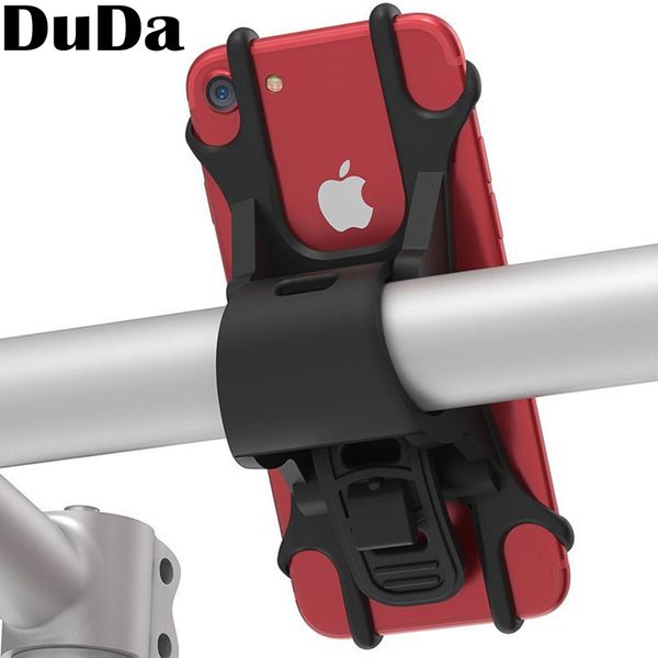 

shockproof anti-shake firm elasticity sillicone bike mobile phone holder bicycle handlebar stand for xiaomi huawei iphone 6s 7 x