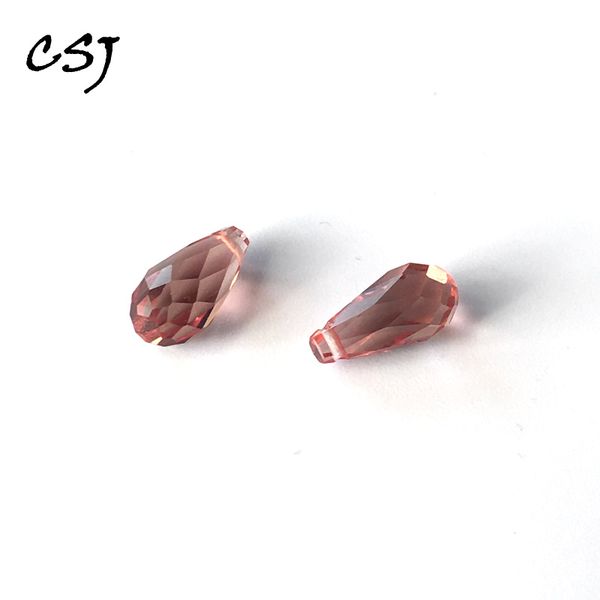 

csj created diaspore zultanite loose gemstone sultanite waterdrop cut 6*12mm for diy fine jewelry 925 silver color change stone, Golden;silver