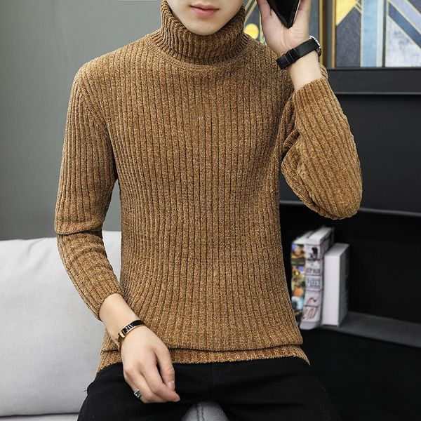 

men's sweaters 2021 turtleneck sweater men wool pullover mens stripe turtle neck male jumper casual thermal knit sweter, White;black