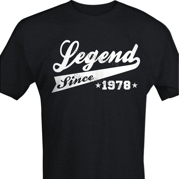 

2019 men men clothing legend since (any year) personalised birthday present t-shirt anniversary tee shirt