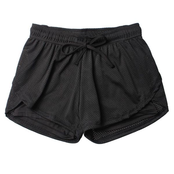 

yoga outfits gym women shorts high waist summer women's sports fitness anti emptied quick-dry short feminino outdoor, White;red