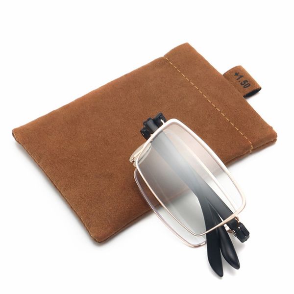 

sunglasses tr90 frame anti blue ray folding reading glasses men women foldable square with pouch diopter +1.0+1.5+2.0+2.5+3.5, White;black