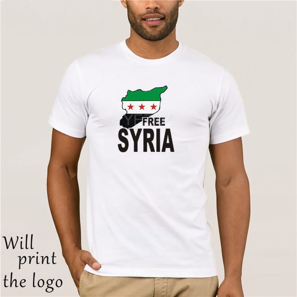 

mens new fashion o-neck tee syria t-shirt 100% cotone activism syrian respect mens tee shirt