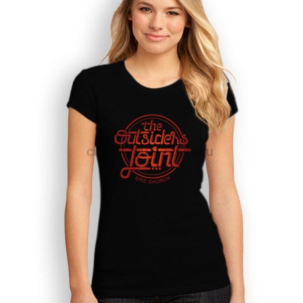 

eric church theoutsiders joint logo t-shirt black white
