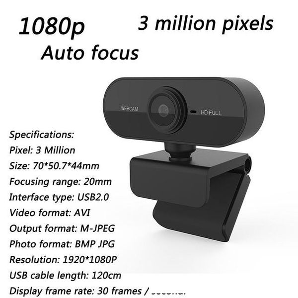 

webcams s70 5 megapixel auto focus hd webcam 1080p pc web usb camera cam video conference with microphone for lapcomputer