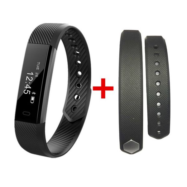 

id115 smart band bracelet step counter fitness smartband alarm clock vibration wristband pk id107 fit bit miband2 watch heart