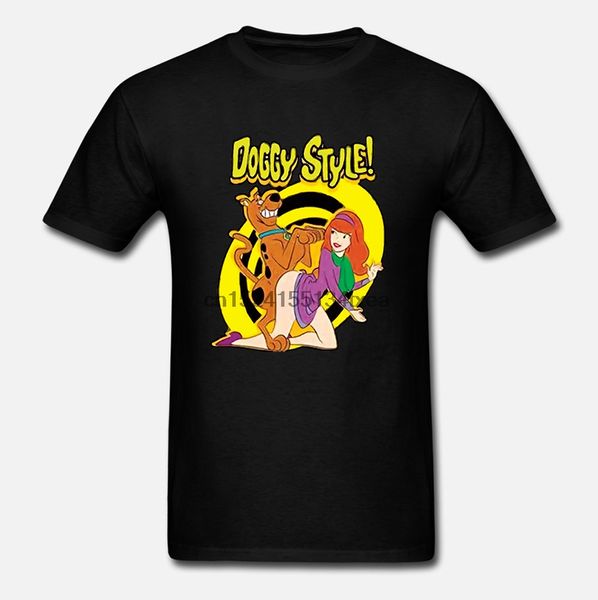 

men t shirt t-shirt scooby doo parody doggy style black tshirts women t-shirt