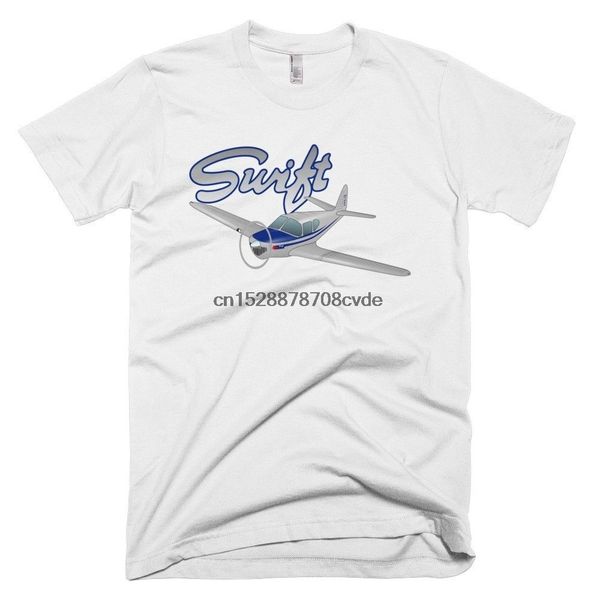 

summer short sleeves cotton t-shirt globe temco swift (blue) airplane t-shirt - personalized with your n# tee shirt