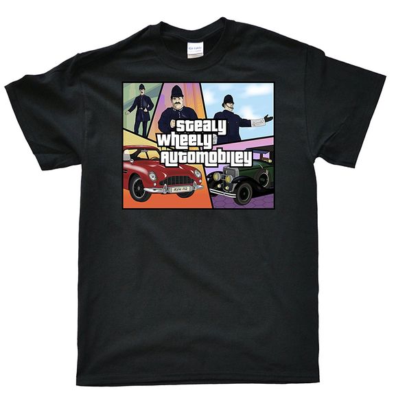 

2019 new summer casual tee shirt men's stealy wheely automobiley t-shirt